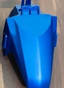 dio bs6 front mudguard blue made of durable fiber material