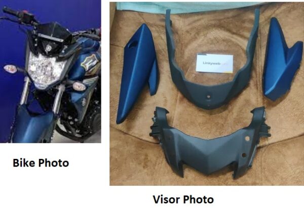 Yamaha FZ V2 Headlight Visor Mask Fairing Blue