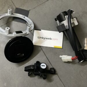 Hero cbz xtreme lock set showing ignition switch, fuel cap, and matching keys