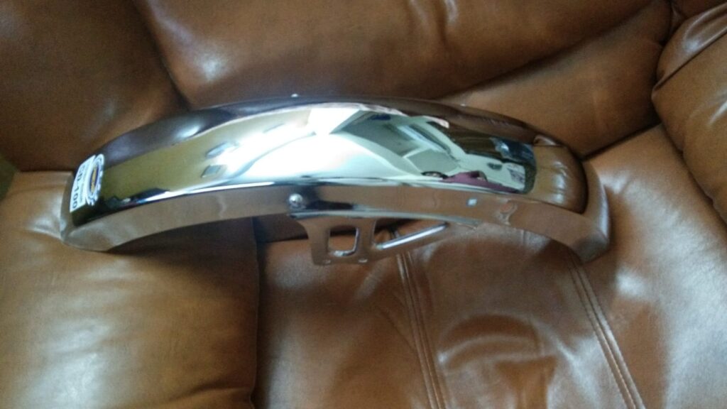 Hero CD 100 Front Mudguard made of durable metal for motorcycle protection