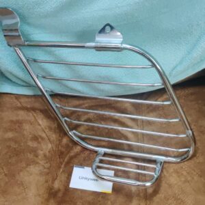 Hero CD 100 saree guard with integrated footrest and black finish