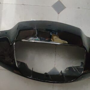 Hero Eterno Headlight Visor Mask Fairing Black viewed from the front