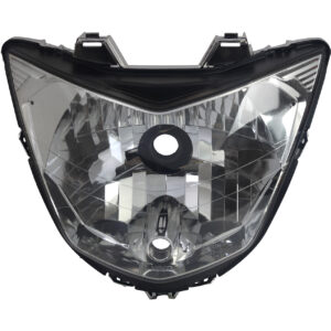 Hero glamour headlight assembly showing front housing and mounting points for motorcycle