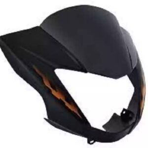Hero glamour orange visor mask fairing made of durable fiber for motorcycle headlight protection