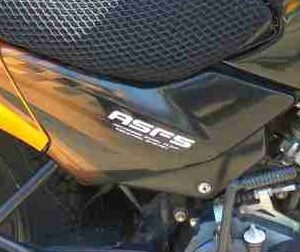 Hero glamour side panel orange replacement part resting on a neutral background
