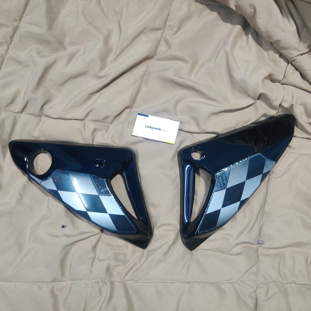 Hero Glamour TPFC Guard Black Silver fiber tank panels