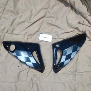 Hero Glamour TPFC Guard Black Silver fiber tank panels