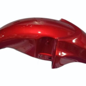 hero hf deluxe red front mudguard made of durable fiber material