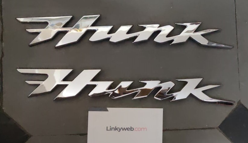 Hero Hunk Emblem Logo set of 2 pieces made from durable ABS plastic