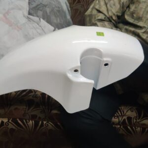 Hero Karizma Front Mudguard White made from durable fiber material