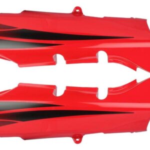 Hero Passion Plus Tail Panel made from high-grade fiber material in black red finish