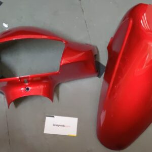 Hero Pleasure Mudguard and Visor fiber combo set for scooters