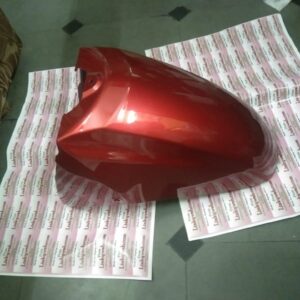Honda Activa Front Mudguard Red replacement part viewed from the front