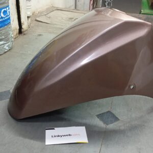 honda activa i brown mudguard front view made of durable fiber material