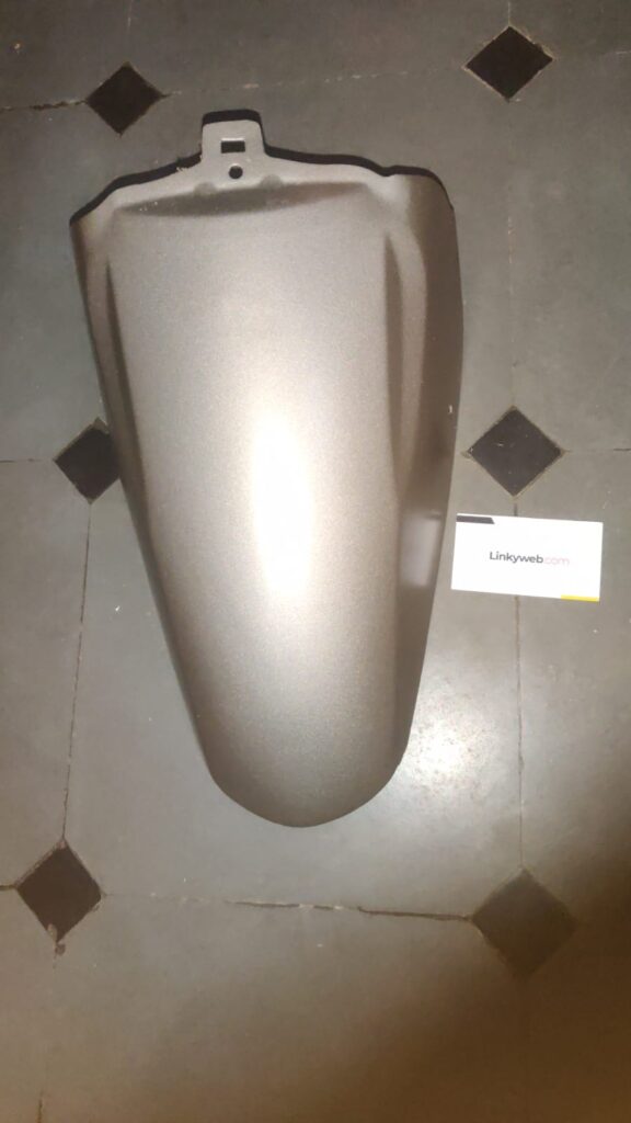 Honda aviator mudguard light grey front view showing smooth fiber finish