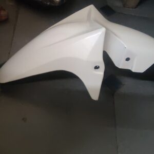 White honda cb trigger front mudguard made from durable fiber material