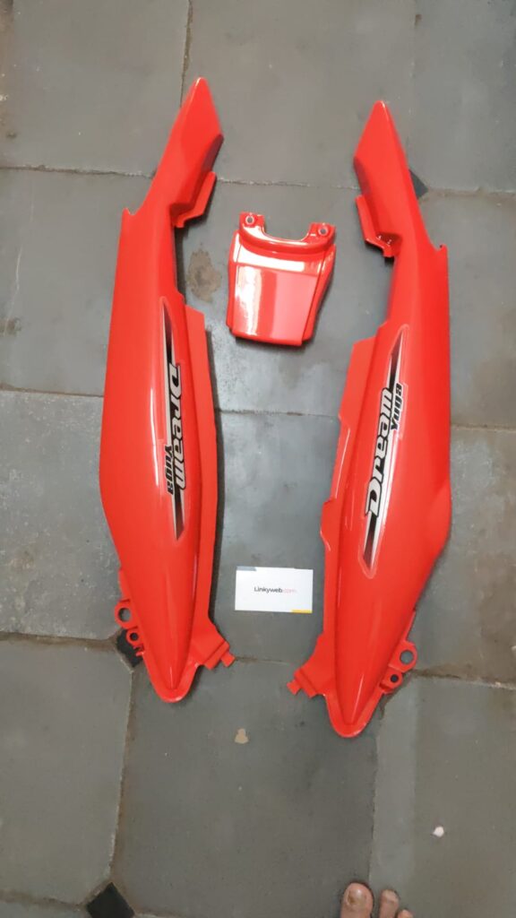 Honda Dream Yuga Tail Panel Red rear motorcycle body part