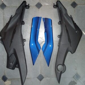 honda livo side panel blue set with matching stickers for body restoration