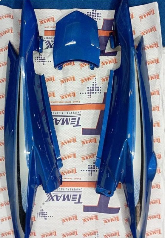 Honda livo tail panel blue made from high grade fiber material for motorcycle restoration