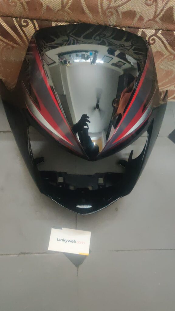 honda shine front visor black fiber motorcycle cowl