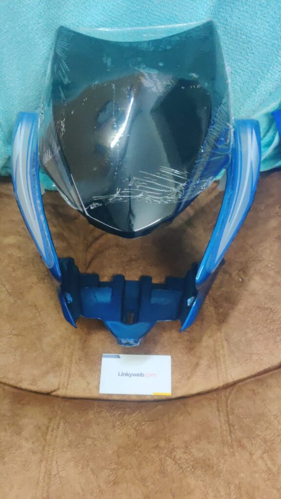 Honda Shine SP blue visor made from durable fiber material