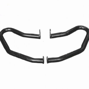 Honda Twister Leg Guard Black metal protection mounted on a motorcycle frame
