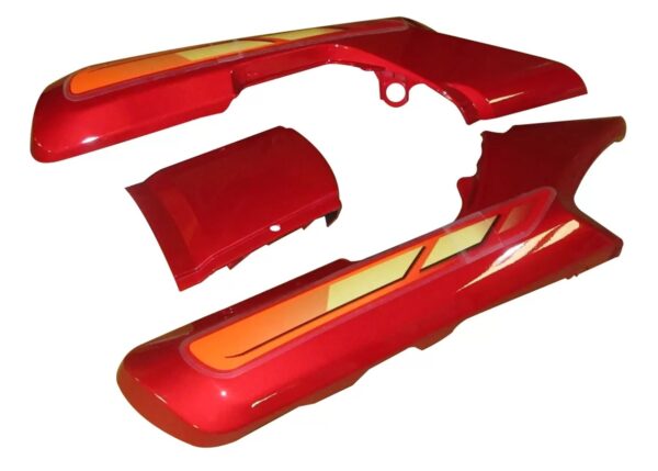 Hero HF Deluxe Tail Panel Black Red