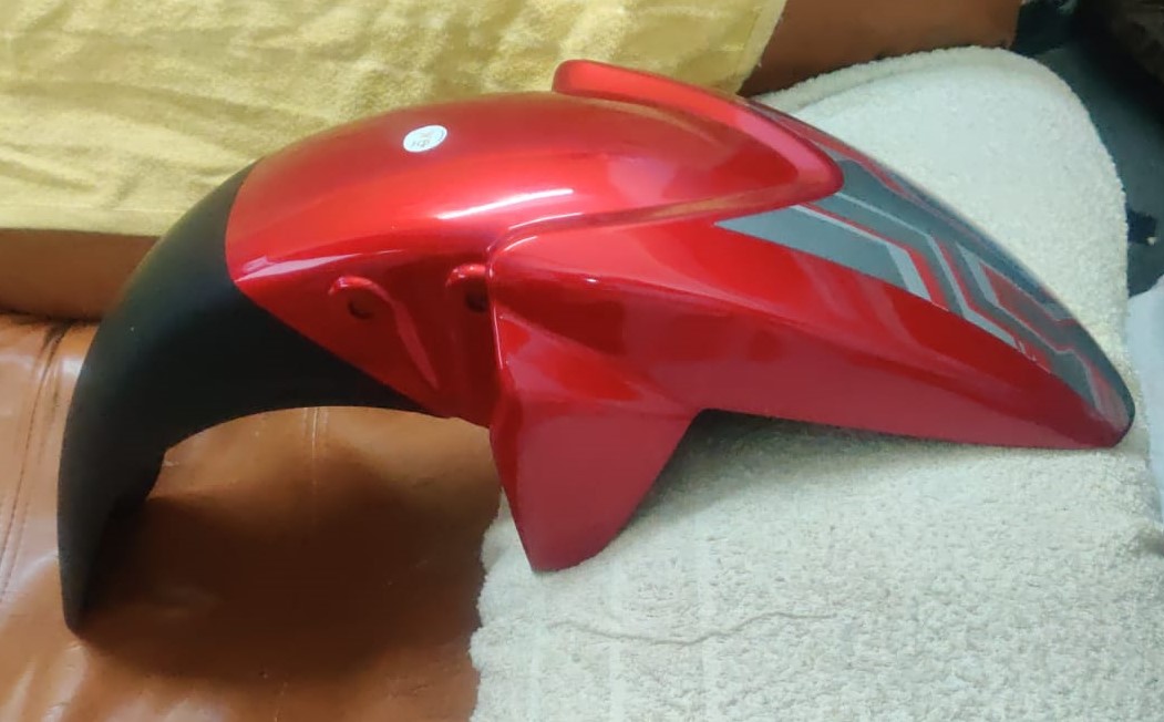 TVS Apache RTR Front Mudguard Red