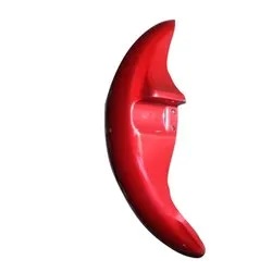 Splendor Plus Red Front Mudguard made of durable fiber material