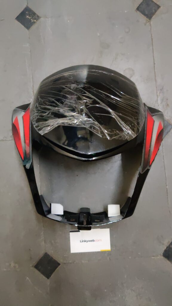 Hero splendor pro headlight visor made from durable fiber material