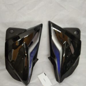 Hero splendor pro side panel in black and blue color with matching stickers