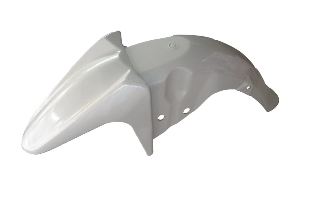 Suzuki hayate silver front mudguard made of durable fiber material