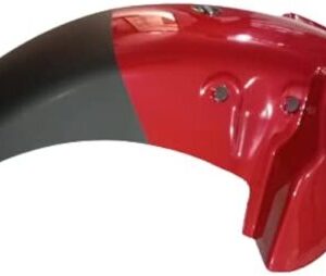 Tvs apache front mudguard red made from durable fiber material for motorcycles