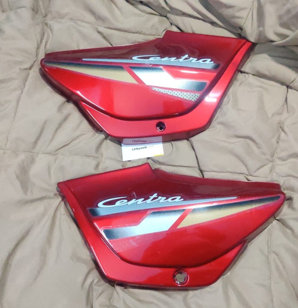 TVS Centra red side panel displayed on a clean background