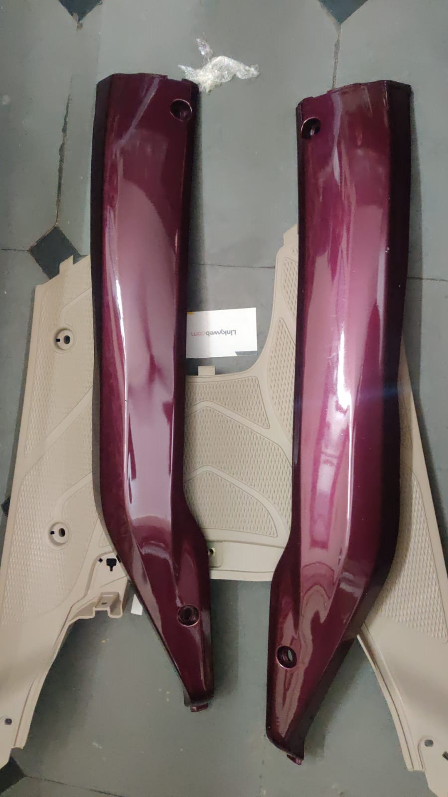 tvs jupiter floor and foot trim combo set for scooter upgrade