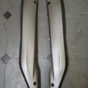 TVS Jupiter Foot Guard Trim shown in matte black finish for scooter protection