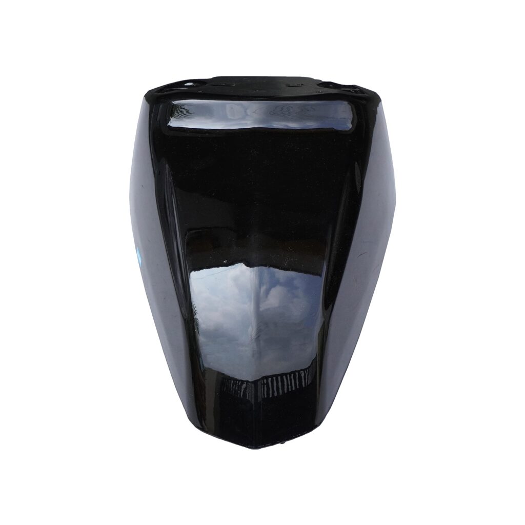 Tvs jupiter front mudguard black made from durable fiber material