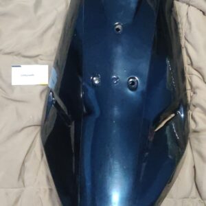 tvs scooty front nose shield black made from high grade fiber material