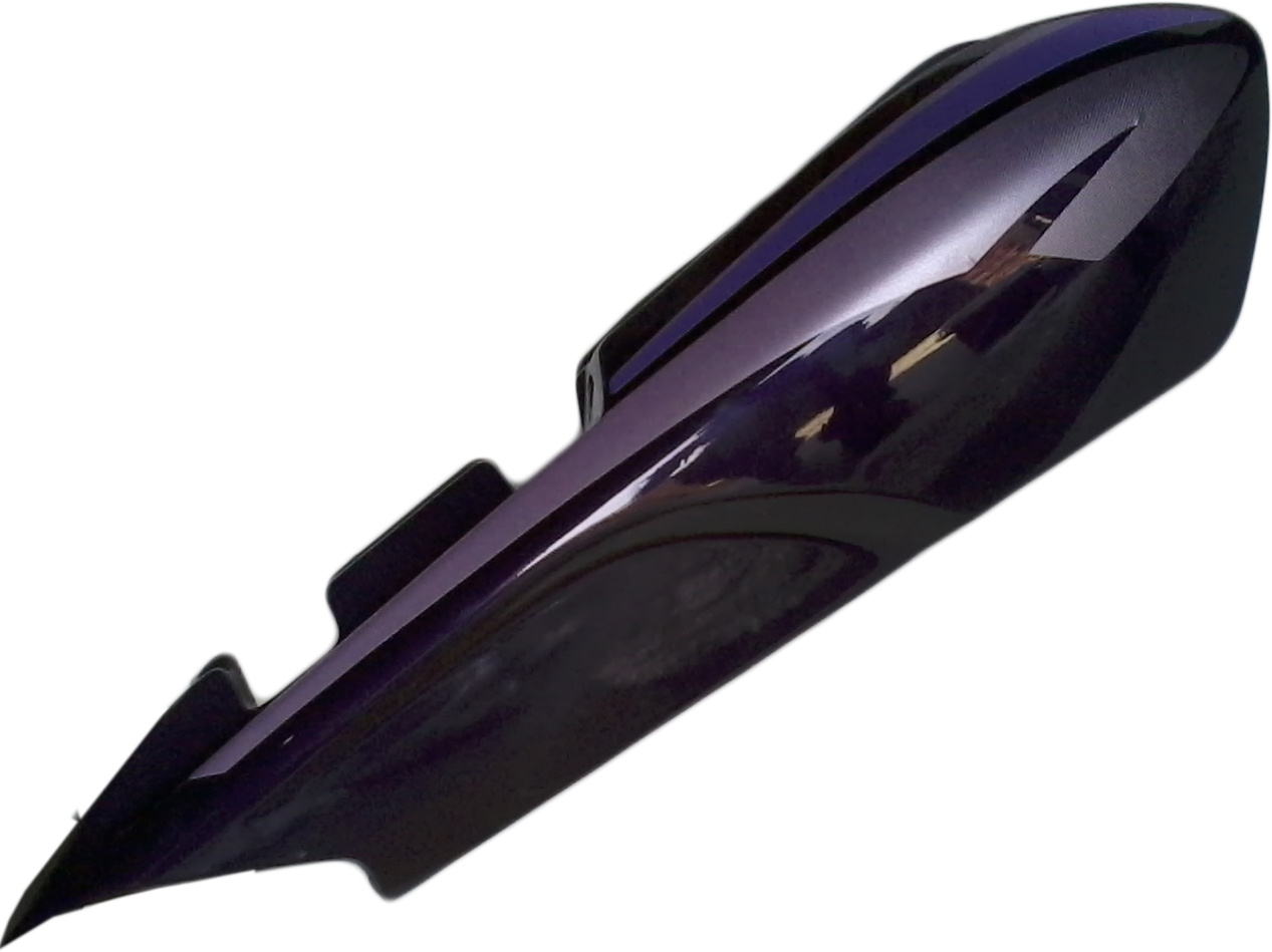 tvs star city tail panel in black color made of durable fiber material