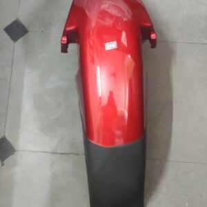 TVS Star Sport Red Front Mudguard made from durable fiber material