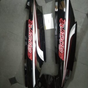 tvs star sport tail panel black made from high-grade fiber material