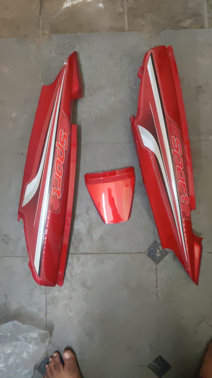 tvs star sport tail panel made from high grade fiber material