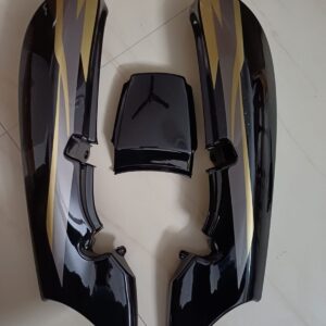 tvs victor glx tail panel black made of durable fiber material