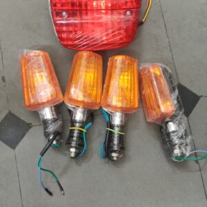 Tvs victor tail light and indicators unit showing durable ABS plastic construction.