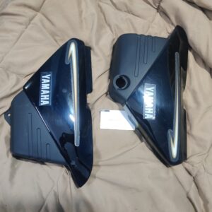 Yamaha Crux side panel black set with matching stickers for motorcycle restoration