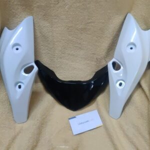 Yamaha FZ headlight visor white made from durable fiber material