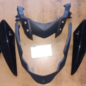 yamaha fz s v2 visor black color front headlight fairing mask