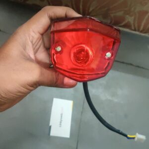 Yamaha fz tail light showing bright LED illumination for motorcycles