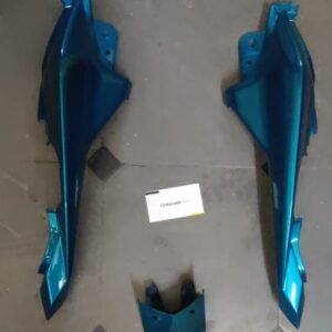 Yamaha FZ tail panel in cyan blue made from high grade fiber