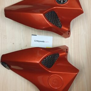 Yamaha FZ V2 TPFC Guard in orange color made from durable fiber material